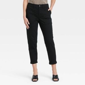 A New Day Black Utility Pants Size 12